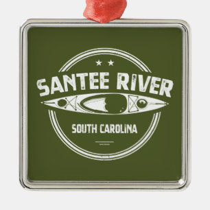 Santee River South Carolina Kayaking Julgransprydnad Metall
