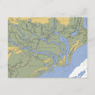Santer-träff, SC Nautical Chart Postcard Vykort