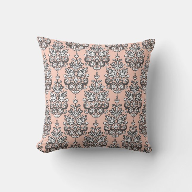 Santha damask ikat kudde (Framsida)