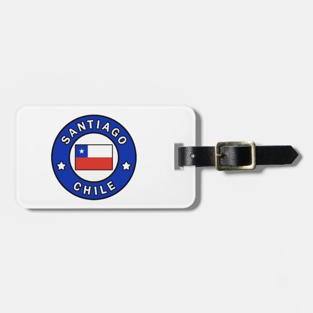 Santiago Chile Bagagebricka (Horisontell Framsida)