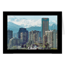 Santiago Chile Hälsningskort