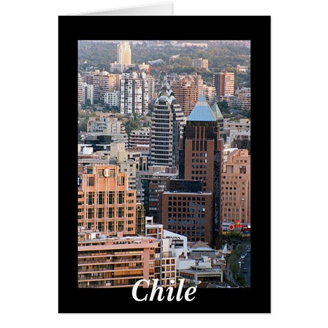 Santiago, Chile Hälsningskort (Framsidan)