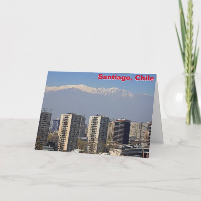 Santiago, Chile Kort (Framsida)