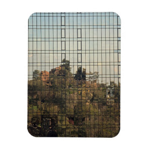 Santiago, Chile-reflektion Magnet