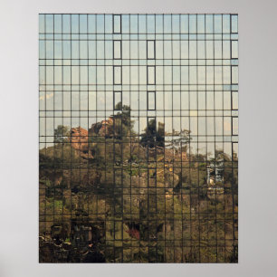 Santiago, Chile-reflektion Poster
