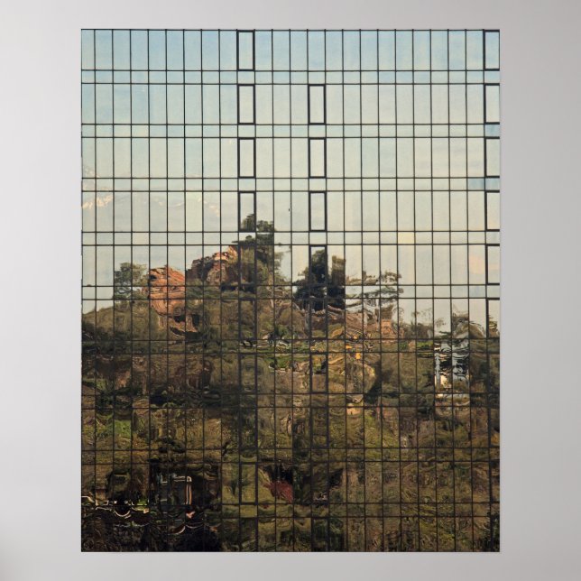 Santiago, Chile-reflektion Poster (Framsidan)