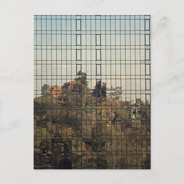 Santiago, Chile-reflektion Vykort (Framsida)