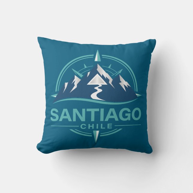 Santiago Chile Sydamerika Kudde (Framsida)