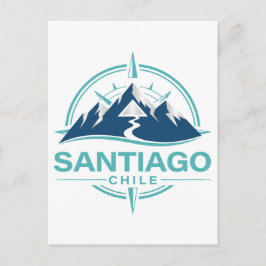 Santiago Chile Sydamerika Vykort