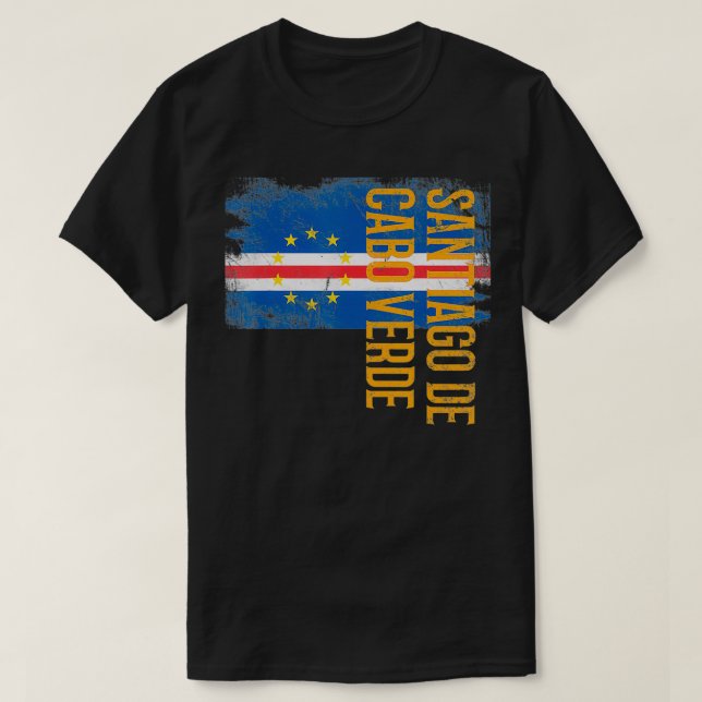 Santiago de Cabo Verde Kap Verde Kap Verdeans Me T Shirt (Design framsida)