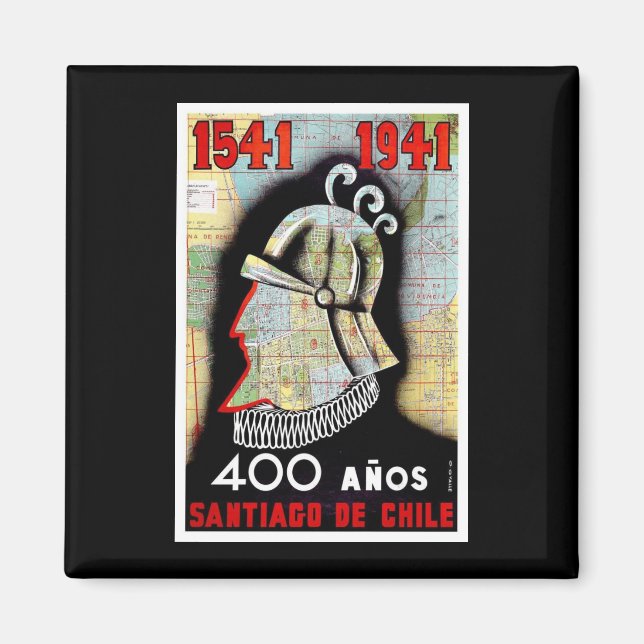 Santiago De Chile Magnet (Framsidan)