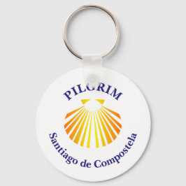 Santiago de Compostela pilgrim Nyckelring