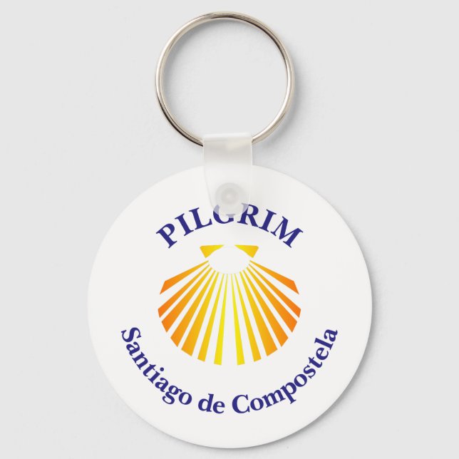 Santiago de Compostela pilgrim Nyckelring (Framsida)