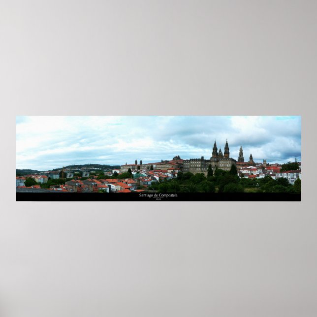 SANTIAGO DE COMPOSTELA POSTER (Framsidan)