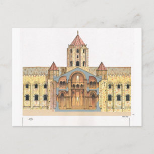 Santiago de Compostela romansk stil Vykort