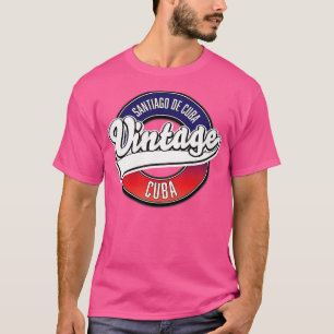 Santiago de Cuba cuba vintage logotyp T Shirt