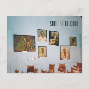 Santiago de Cuba Landmark Music Hall Scene Vykort
