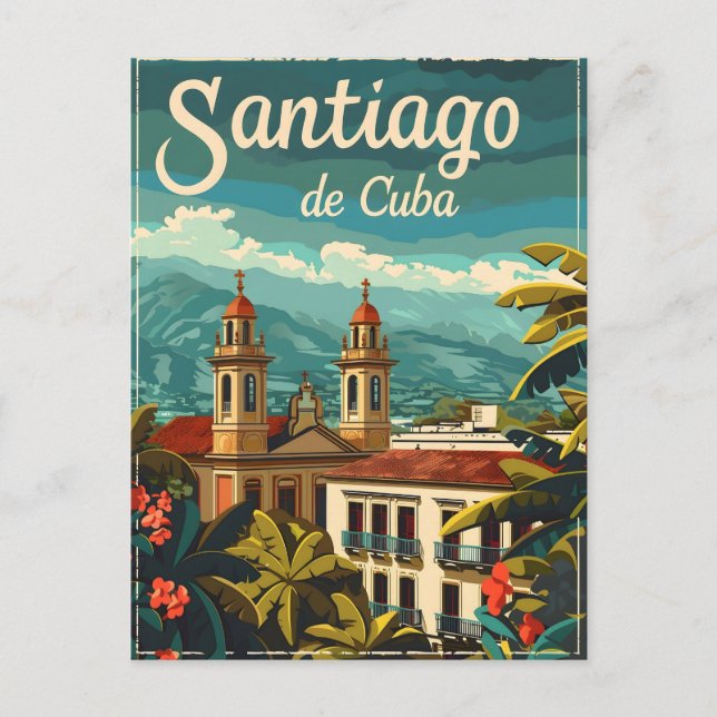 Santiago de Cuba: Rhythmic Soul i Karibien Vykort (Framsida)