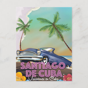 Santiago de Cuba Vintage resemotiv Vykort