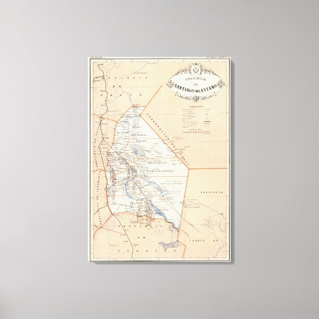 Santiago del Estero, Argentina Canvastryck (Framsida)