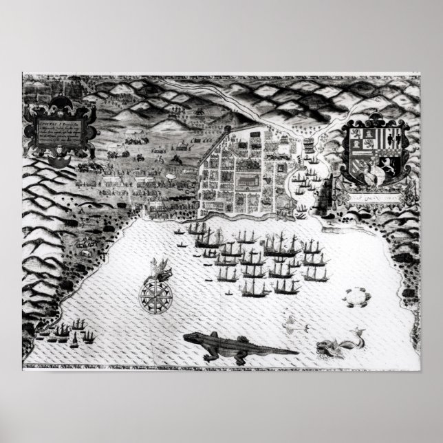 Santiago, Kap Verde, 1589 2 Poster (Framsidan)