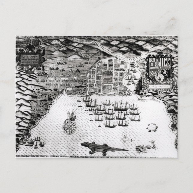 Santiago, Kap Verde, 1589 Vykort (Framsida)