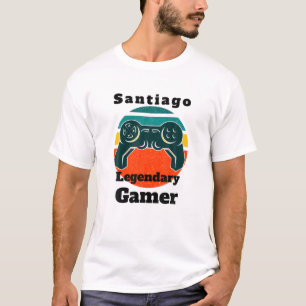 Santiago Legendary Gamer videospelarkontroll T Shirt