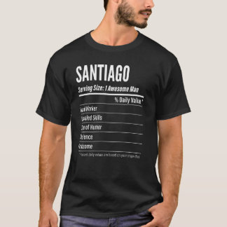Santiago Serve Storlek Nutrition Label Calories T Shirt