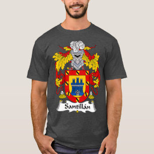 Santillan Jackar om Arm Family Crest T Shirt