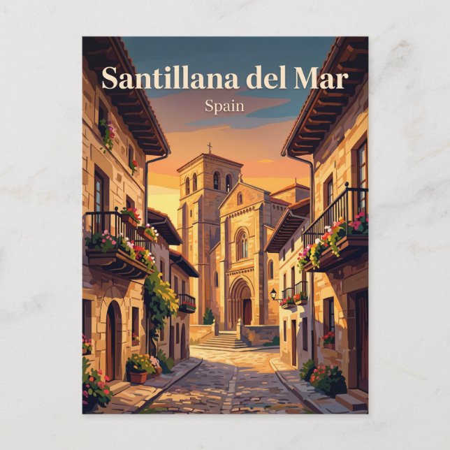 Santillana del Mar Spanien Vykort (Framsida)