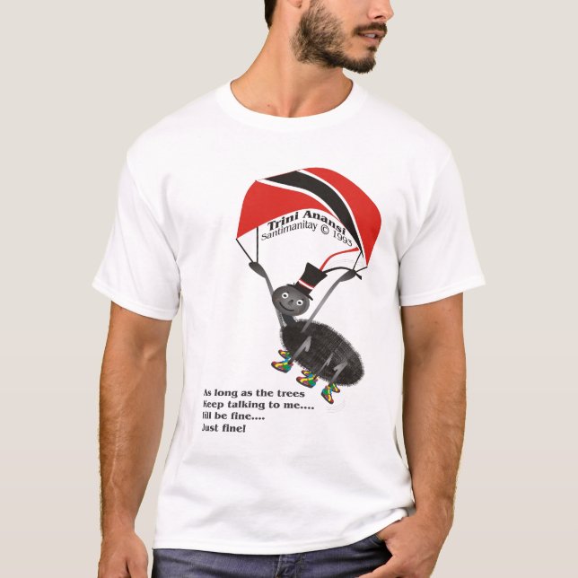 Santimanitay Trini Anansi Tee Shirt (Framsida)