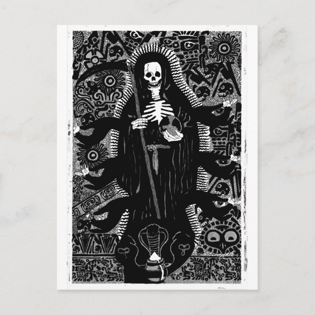 Santisima Muerte Vykort (Framsida)