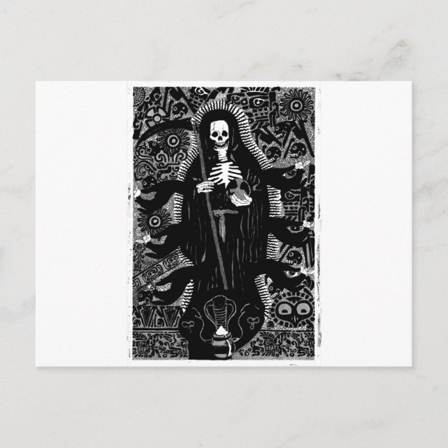 Santisima Muerte Vykort (Framsida)