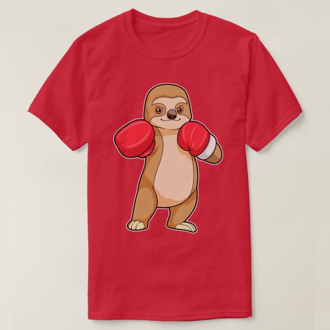 Santit som Boxer med Boxinghandskar T Shirt (Design framsida)