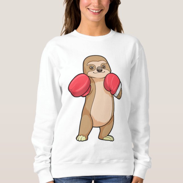 Santit som Boxer med Boxinghandskar T Shirt (Framsida)