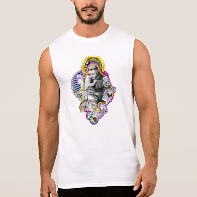 Santo Antônio (Anthony of Padua) Ärmlös T-shirt (Framsida)
