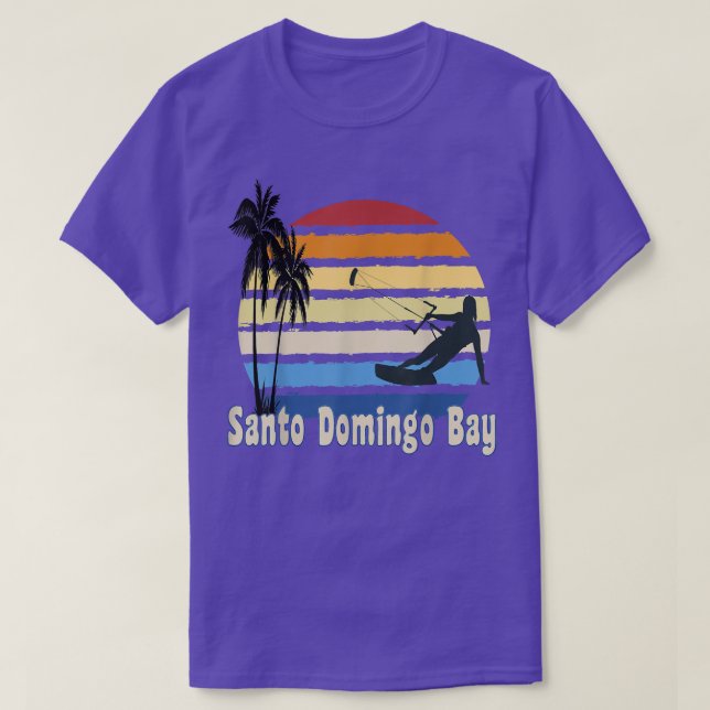 Santo Domingo Bay Peru Kitesurfing Kitesurfer Beac T Shirt (Design framsida)