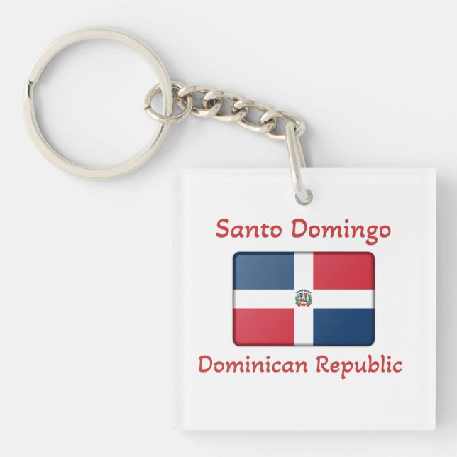 Santo Domingo Dominikanska republiken Flagga (Framsidan)