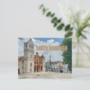  Santo Domingo Dominikanska Republiken Kyrka  Vykort