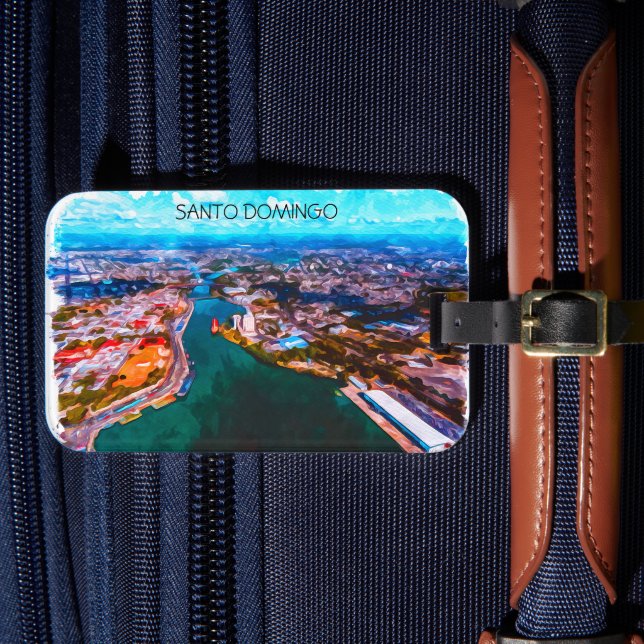 Santo Domingo Dominikanska republiken Panorama Vie Bagagebricka (Framsida Insitu 4)