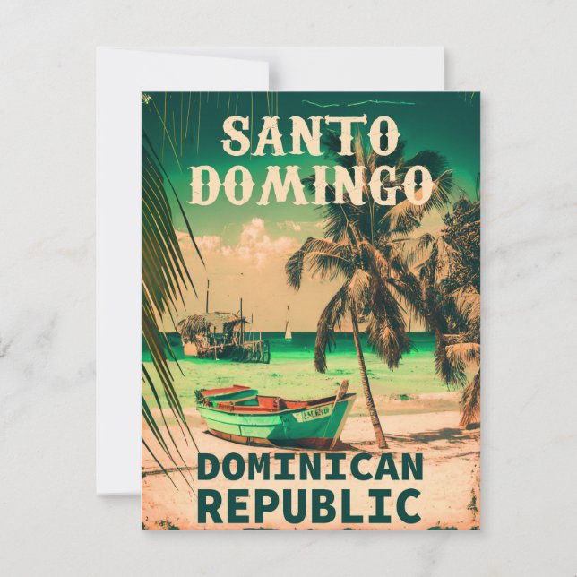 Santo Domingo Dominikanska republiken - Retro Souv Kort (Framsida)