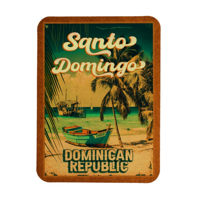 Santo Domingo Dominikanska republiken - Retro Souv Magnet (Vertikal)