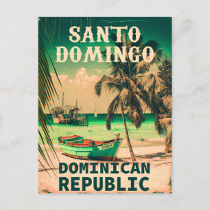 Santo Domingo Dominikanska republiken - Retro Souv Vykort