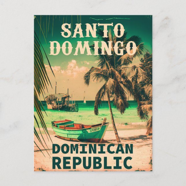 Santo Domingo Dominikanska republiken - Retro Souv Vykort (Framsida)