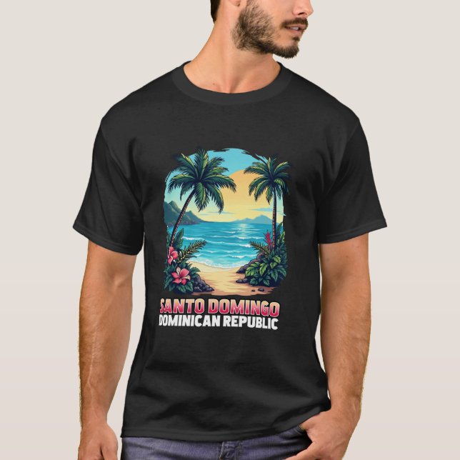 Santo Domingo Dominikanska republiken Vacation Tra T Shirt (Framsida)