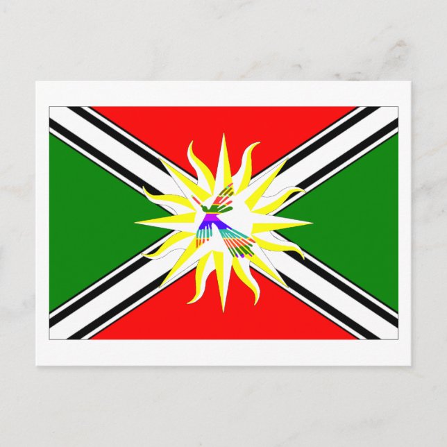 Santo Domingo flagga Vykort (Framsida)