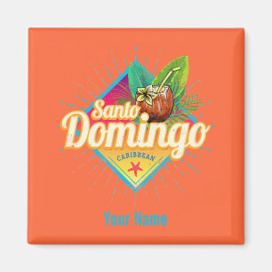 Santo Domingo Västindien Dominikanska republiken R Magnet