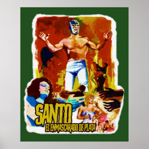 Santo El Enmascarado De Plata Poster