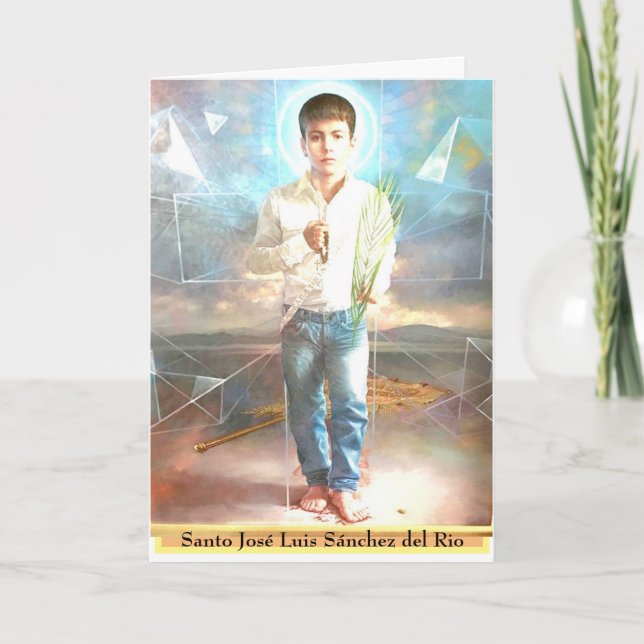 Santo José Luis Sánchez del Rio Card Kort (Framsida)