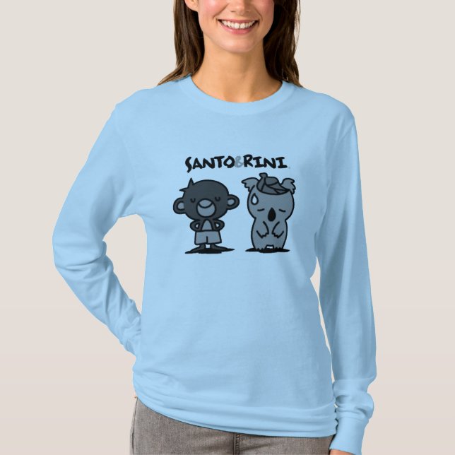 Santo och Rini kvinna T-tröja för långärmad T-shirt (Framsida)